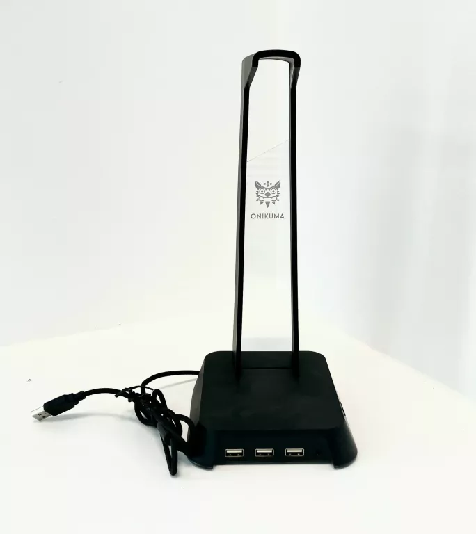 ONIKUMA STOJAK UCHWYT PODSTAWKA NA SŁUCHAWKI RGB + HUB USB JACK DLA GRACZY