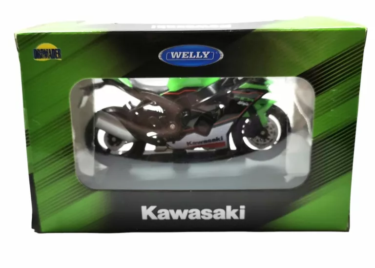 MODEL WELLY MOTOCYKL KAWASAKI NINJA ZX-10R POWYSTAWOWY