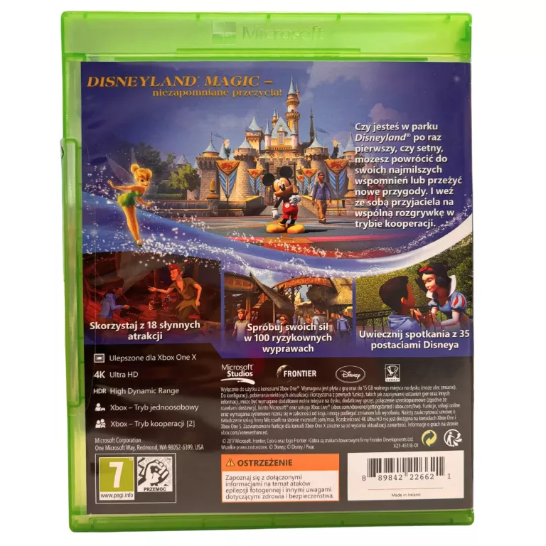 DISNEYLAND ADVENTURES MICROSOFT XBOX ONE 889842226621