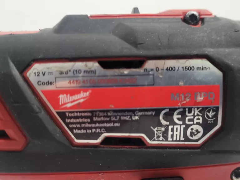 WIERTARKO-WKRĘTARKA AKUMULATOROWA Z UDAREM MILWAUKEE MODEL M12 BPD ZESTAW