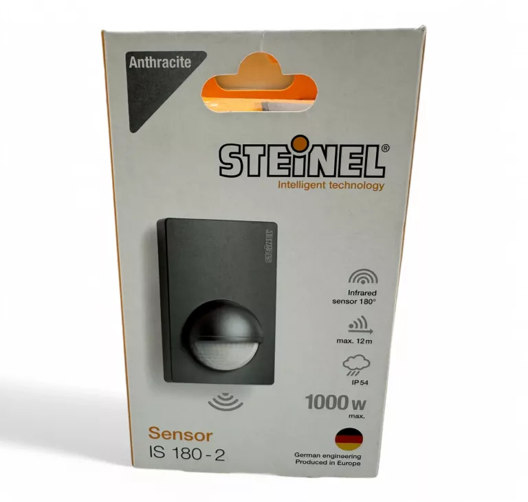 CZUJNIK RUCHU I ZMIERZCHU STEINEL IS 180-2 ANTRACYT JAK NOWY!!