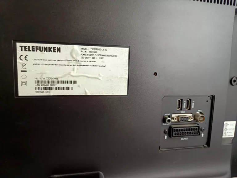 TELEWIZOR LED TELEFUNKEN T32TX287DLBP 32 CALE HD READY