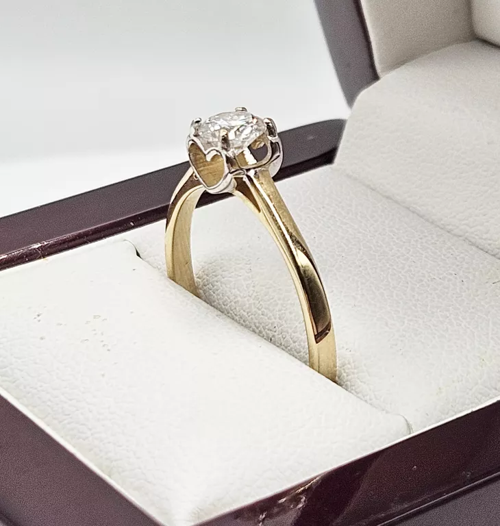 ZŁOTY PIERŚCIONEK Z DIAMENTEM 0,5CT (585) R: 20 2,29G