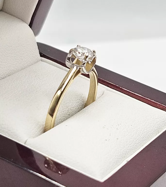 ZŁOTY PIERŚCIONEK Z DIAMENTEM 0,5CT (585) R: 20 2,29G