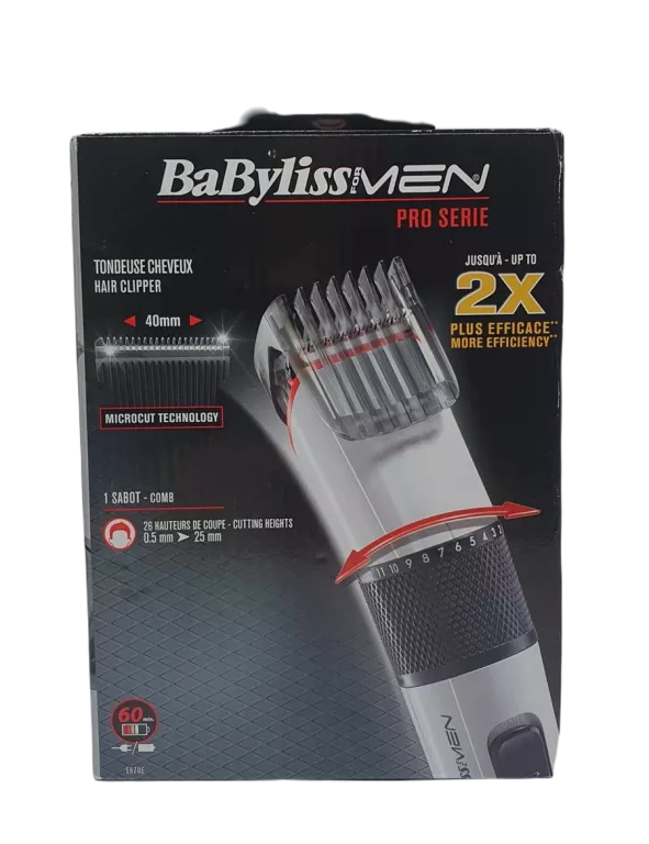 MASZYNKA DO STRZYŻENIA BABYLISS E970E 0,5MM - 25MM PRO SERIE AKUKULATOROW
