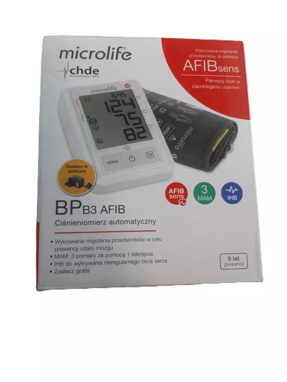 CIŚNIENIOMIERZ MICROLIFE BP B3 AFIB