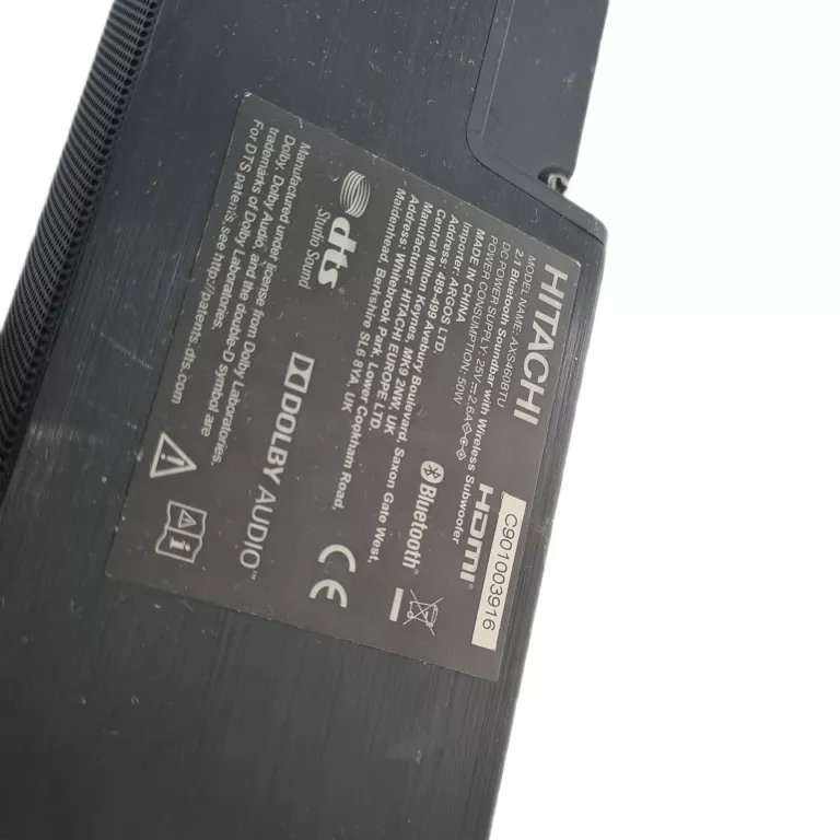 HITACHI SOUNDBAR AXS460BTU