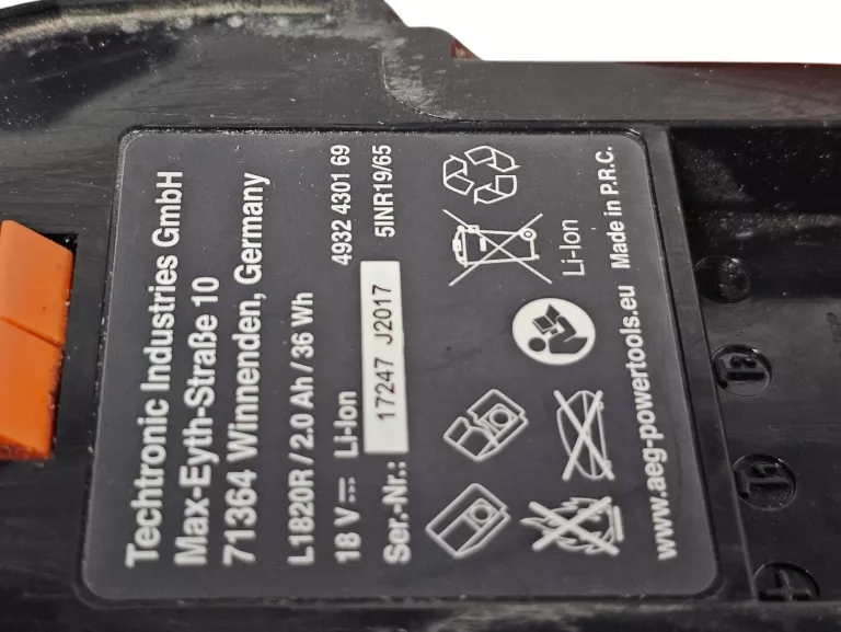 WIERTARKO-WKRĘTARKA AEG BSB18G3 18V KOMPLET