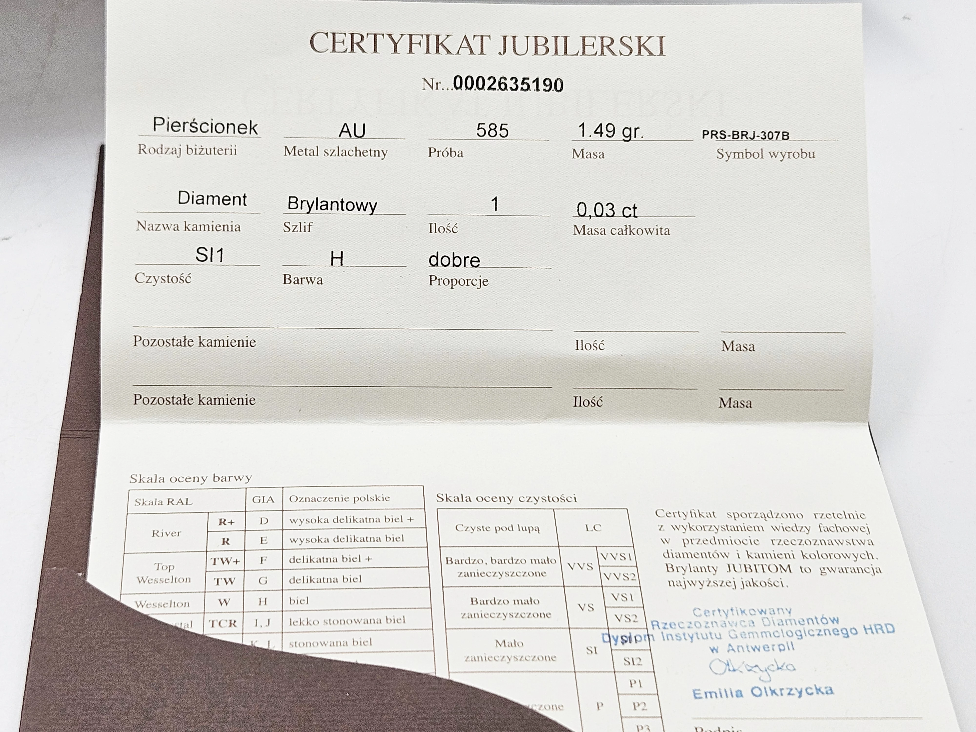 zloty-pierscionek-diament-149-g-585-r15-003ct-ean-gtin-5905868202373