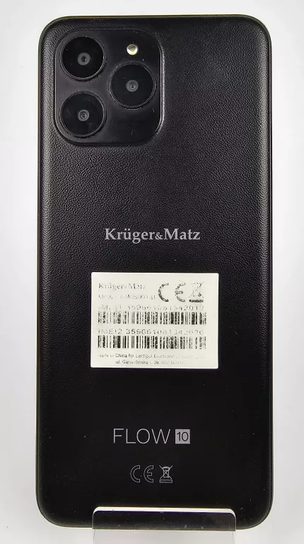 TELEFON KRUGER&MATZ FLOW 10 4/64GB 6.52" CZARNY + PUDEŁKO