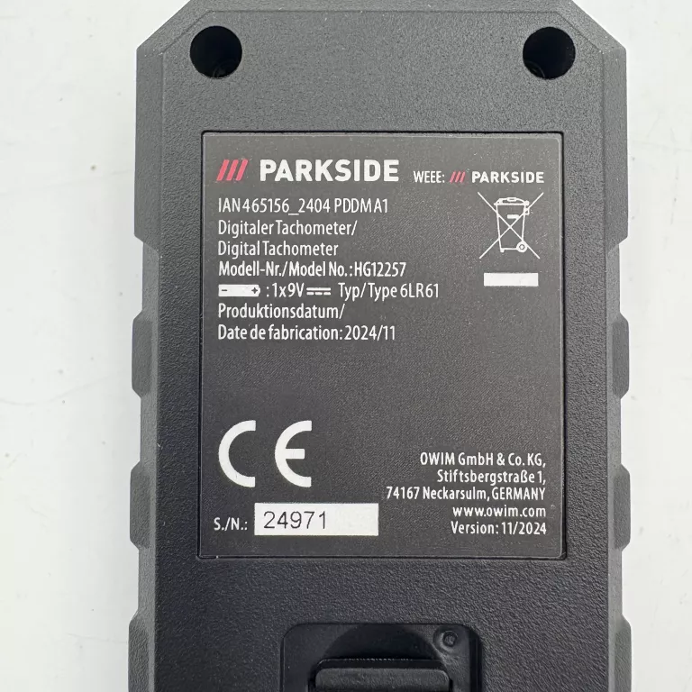 TACHOMIERZ OBROTOMIERZ CYFROWY PARKSIDE PDDM A1