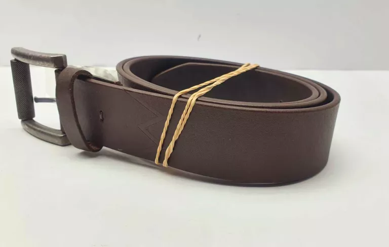 PASEK BRĄZOWY ZE SKÓRY WRANGLER 110 CM