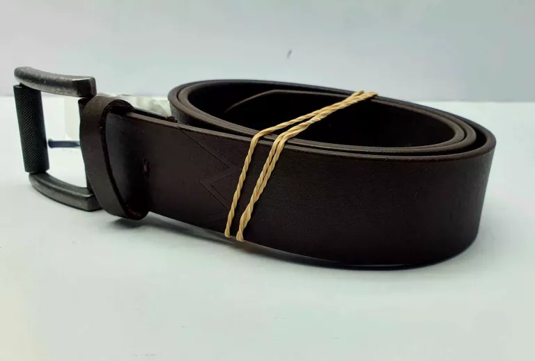 PASEK BRĄZOWY ZE SKÓRY WRANGLER 110 CM
