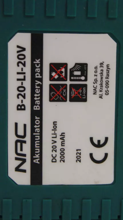 WKRĘTARKA NAC CDB-LI-20V +ŁAD +AQ