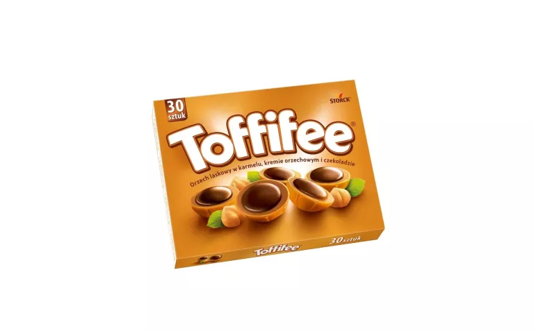 TOFFIFEE ORZECH LASKOWY W KARMELU KREMIE ORZECHOWYM I CZEKOLADZIE 250 G