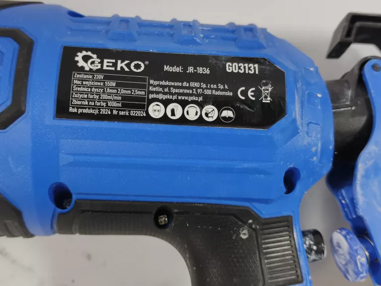PISTOLET ELEKTRYCZNY DO MALOWANIA 4089 – GEKO PISTOLET NATRYSKOWY GEKO 400