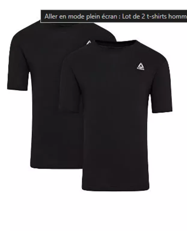 T SHIRT MĘSKI REEBOK 2PAK R.M OPIS