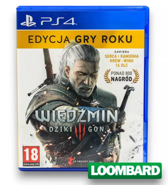 GRA PS4 WIEDŹMIN III DZIKI GON EDYCJA GRY ROKU POLSKA WERSJA