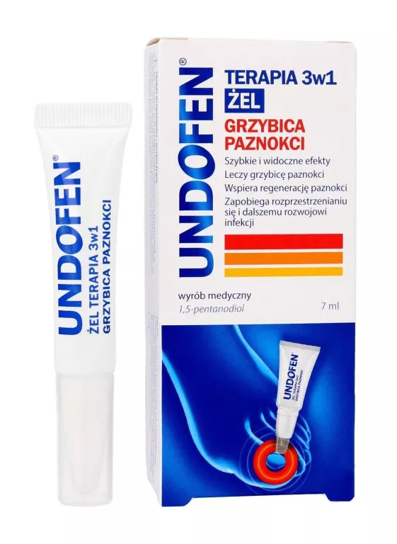 UNDOFEN ŻEL TERAPIA 3W1 PRZECIW GRZYBICY PAZNOKCI 7 ML