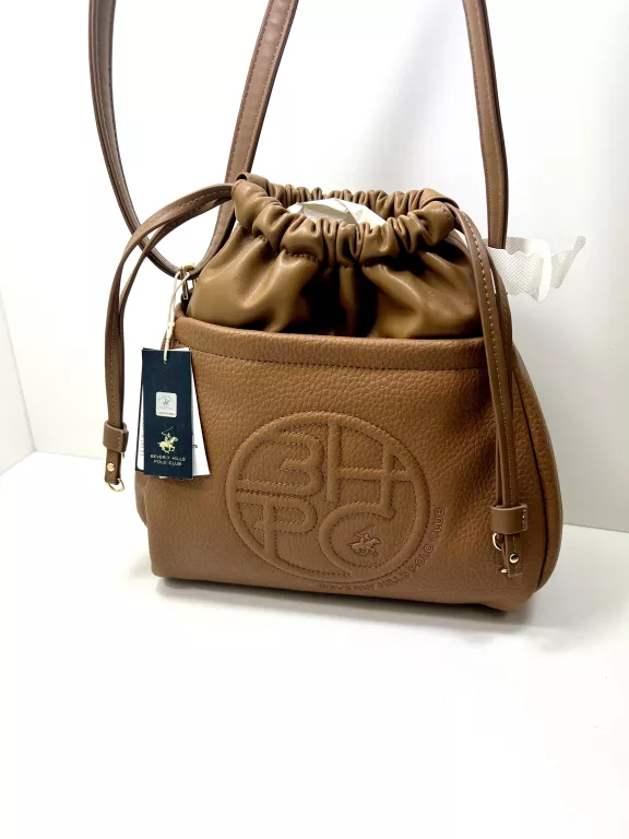 TOREBKA WOREK BEVERLY HILLS POLO CLUB CAMEL / POWYSTAWOWA Z METKĄ