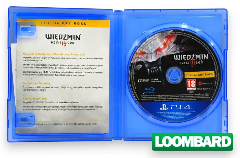 GRA PS4 WIEDŹMIN III DZIKI GON EDYCJA GRY ROKU POLSKA WERSJA