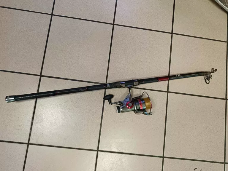 WĘDKA JAXON TELE CARP 3,90 M 50-100G + KOŁOWROTEK CRIVIT FREE-SPOOL 5000-S