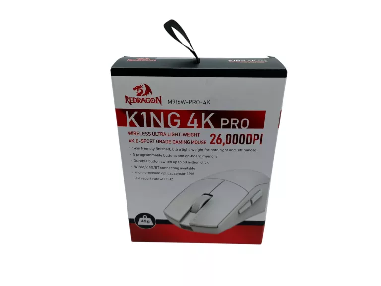 MYSZ GAMINGOWA REDRAGON K1NG M916W-PRO-4K 26000DPI JAK NOWA KOMPLET