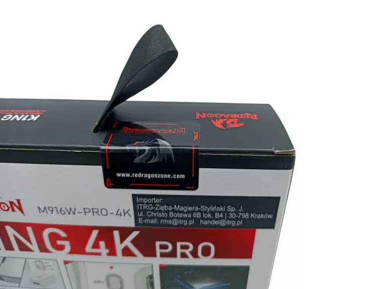 MYSZ GAMINGOWA REDRAGON K1NG M916W-PRO-4K 26000DPI JAK NOWA KOMPLET
