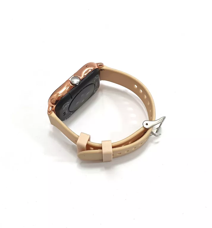 SMARTWATCH DAMSKI - BEŻOWY / RÓŻOWE ZŁOTO