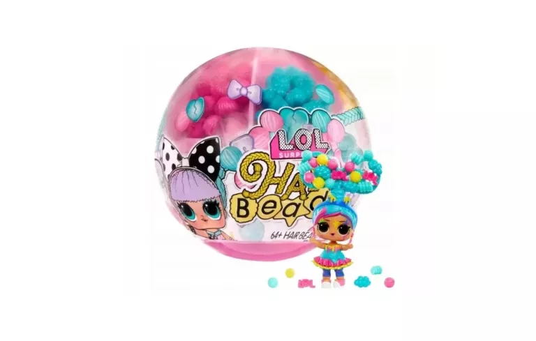 L.O.L. SURPRISE - LOL SURPRISE HAIR BEADS KORALIKOWE WŁOSY LALECZKA W KULI