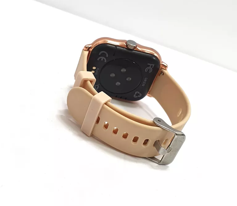 SMARTWATCH DAMSKI - BEŻOWY / RÓŻOWE ZŁOTO