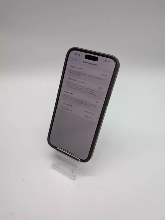 APPLE IPHONE 15 PRO MAX 256 GB BAT. 92% NA CZĘŚCI