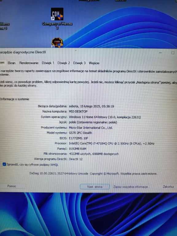 LAPTOP MSI GS70 2PC STEALTH INTEL I7-4710HQ NVIDIA GEFORCE GTX 860M 8/1TB