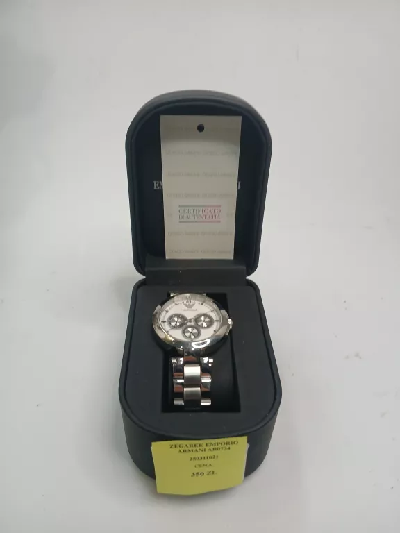 ZEGAREK EMPORIO ARMANI AR0734 CERTYFIKAT