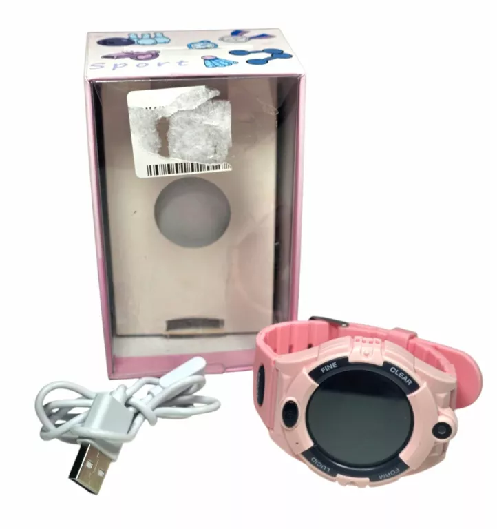 SMARTWATCH DLA DZIECI BEMI SPORT 4MB RÓŻOWY NA KARTĘ SIM KPL