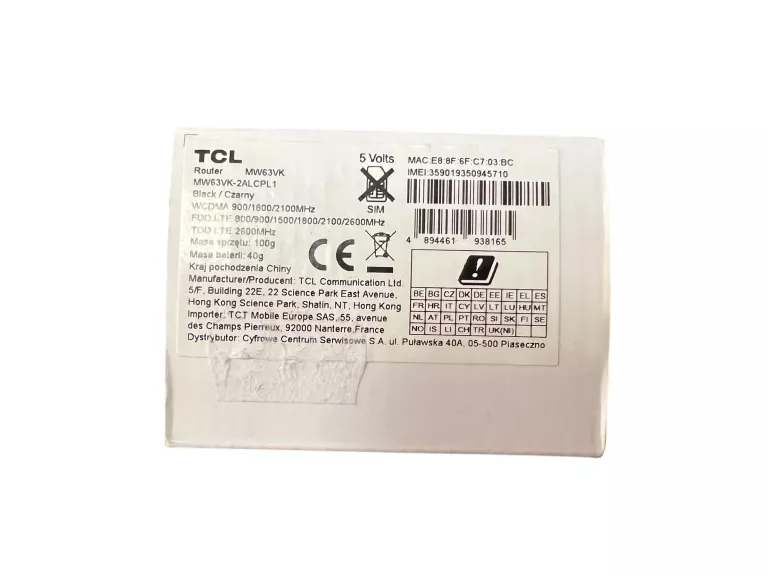 ROUTER TCL LINK ZONE MW63