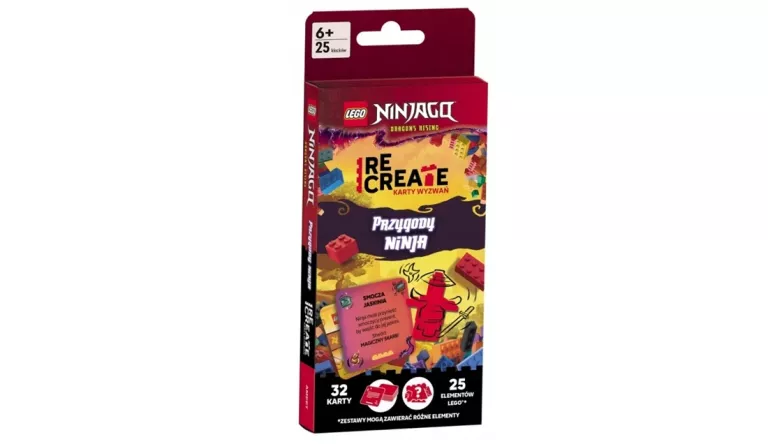 LEGO RECREATE. KARTY WYZWAŃ. PRZYGODY NINJA