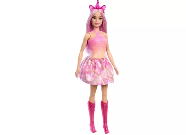LALKA BARBIE DREAMTOPIA JEDNOROŻEC Z DŁUGIMI RÓŻOWYMI WŁOSAMI HRR13