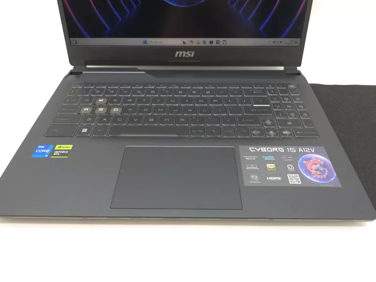 MSI CYBORG 15 A12VE-057PL I5-12450H 16GB RAM 512GB SSD GEFORCE RTX4050
