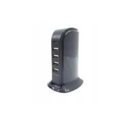 HYKKER STACJA ŁADUJĄCA USB 30W 5 PORTÓW 1X USB -C 4X USB CZARNA 5905118057