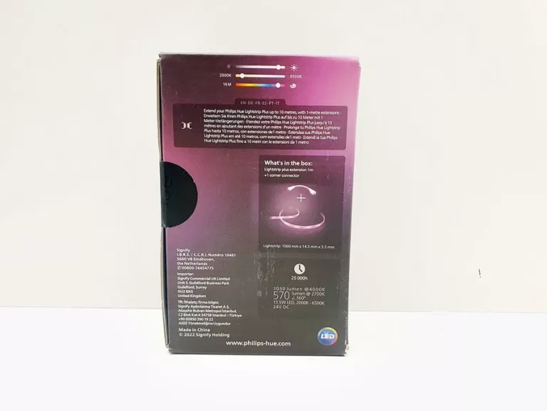 PHILIPS HUE HUE TAŚMA LED WHITE AND COLOR AMBIANCE 1M LIGHTSTRIPS PLUS