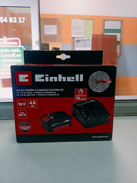 ŁADOWARKA + AKUMULATOR EINHELL POWER X-CHANGE 18V