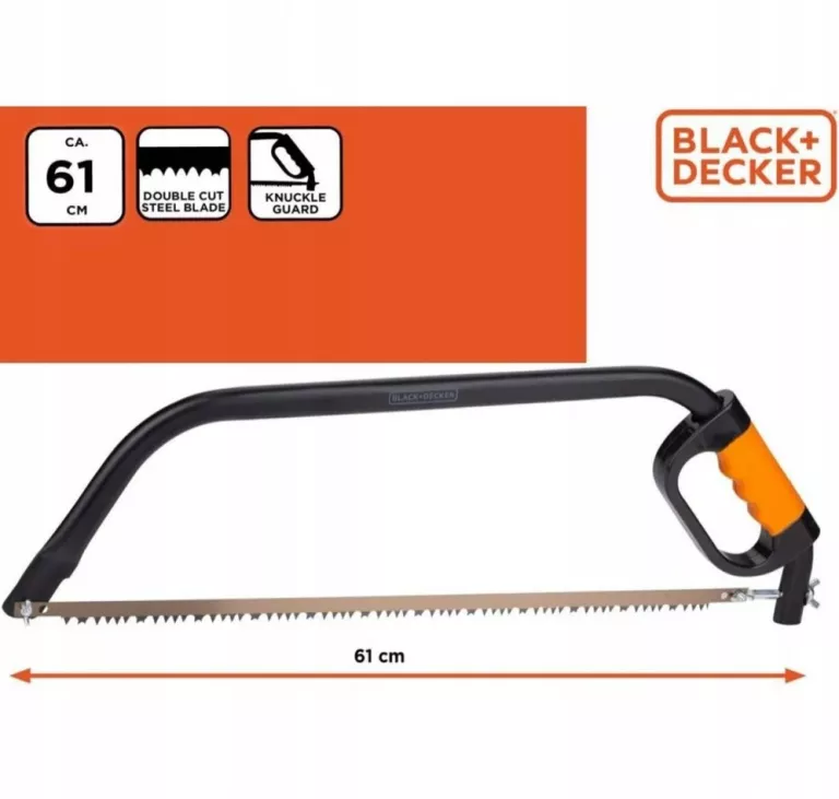 PIŁA RĘCZNA BRZESZCZOT DO DREWNA BLACK&DECKER PIŁKA KABŁĄKOWA ŁUKOWA 24"