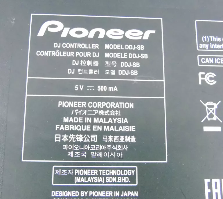 MIKSER PIONEER DDJ-SB + KABEL