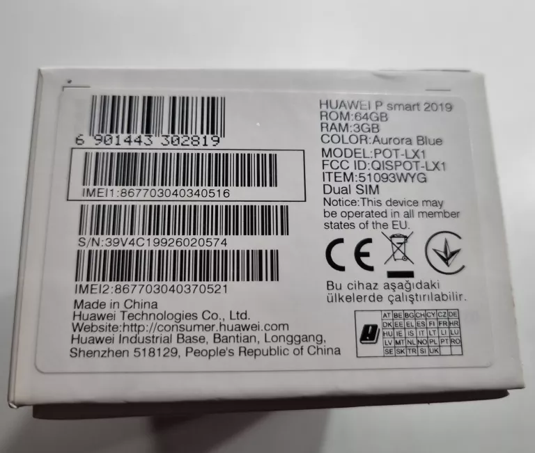 SMARTFON HUAWEI P SMART 3 GB / 64 GB 4G (LTE) NIEBIESKI