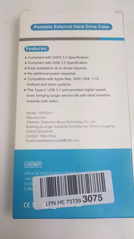 ZEWNĘTRZNY DYSK TWARDY 1,9TB USB 3.0 M2