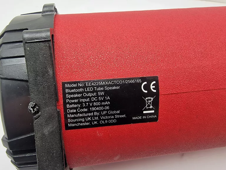 BLUETOOTH GŁOŚNIK LED TUBE