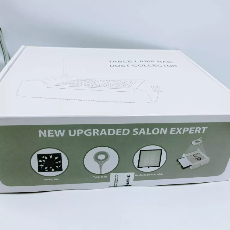 ODKURZACZ DO PAZNOKCI Z LAMPĄ 60 W WENTYLATOR DO ODSYSANIA PYŁU