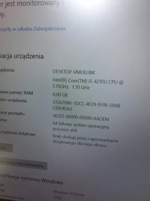 LAPTOP DELL INSPIRON 15 3000 SERIES I5 8 GB RAM 512 SSD