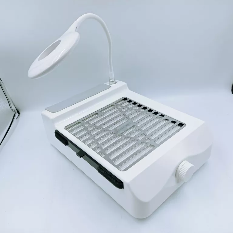ODKURZACZ DO PAZNOKCI Z LAMPĄ 60 W WENTYLATOR DO ODSYSANIA PYŁU